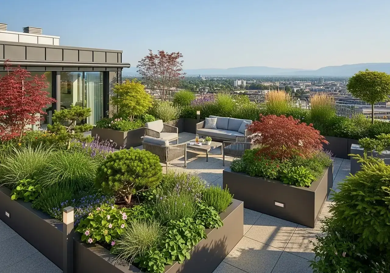 Jardins sur dalle et terrasses de toiture